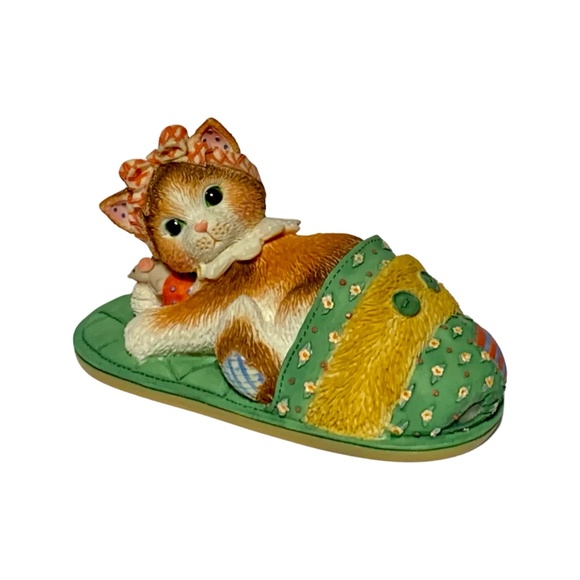 Calico Kittens - "Nothing's As Comfortable As Being With You" Figurine, Vintage - Picture 5 of 8